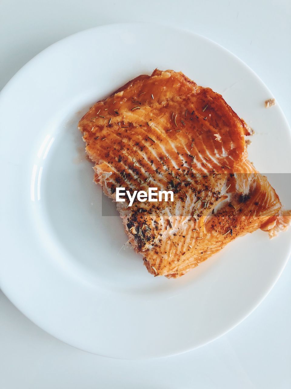 High angle view of breakfast served in plate