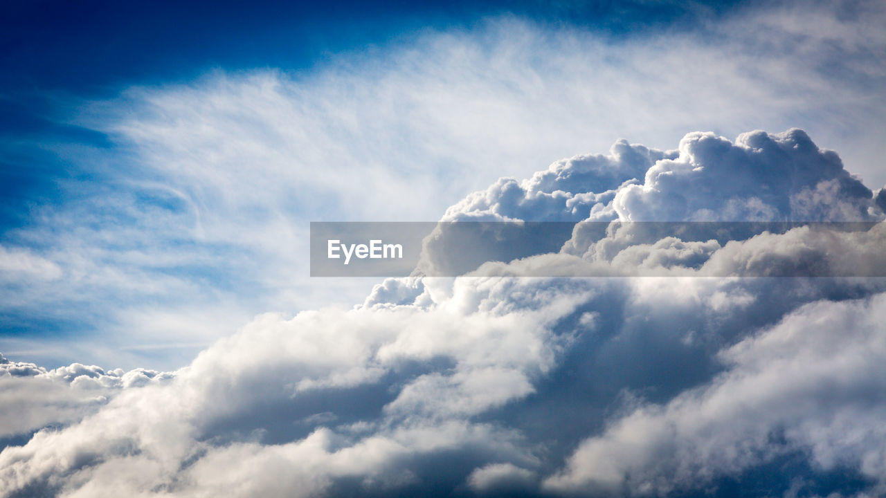 Low angle view of clouds in sky