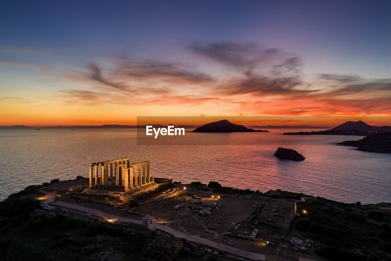 SCENIC VIEW OF SEA DURING SUNSET