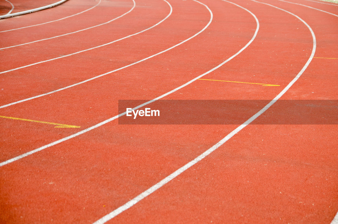 Full frame shot of running track