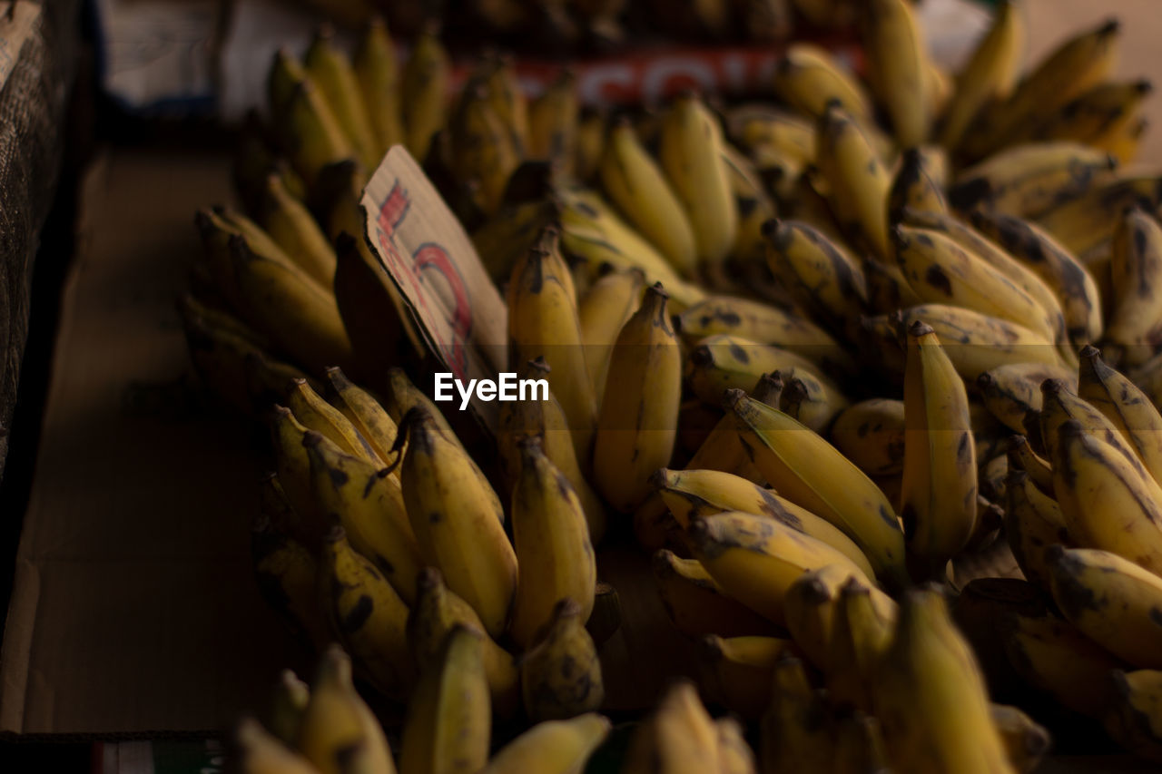 Close-up of chopped for sale at market stall