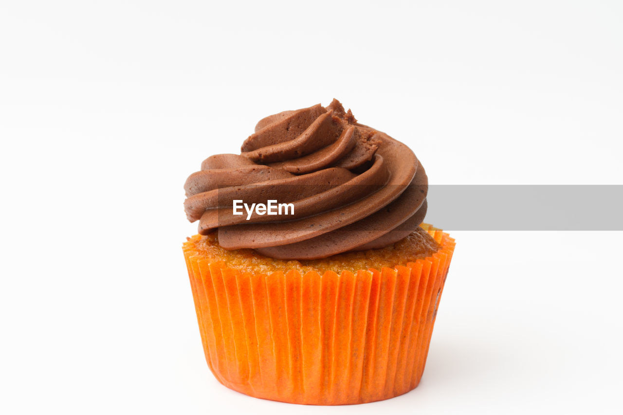 Cupcake on white background