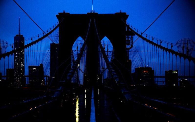 SUSPENSION BRIDGE OVER RIVER