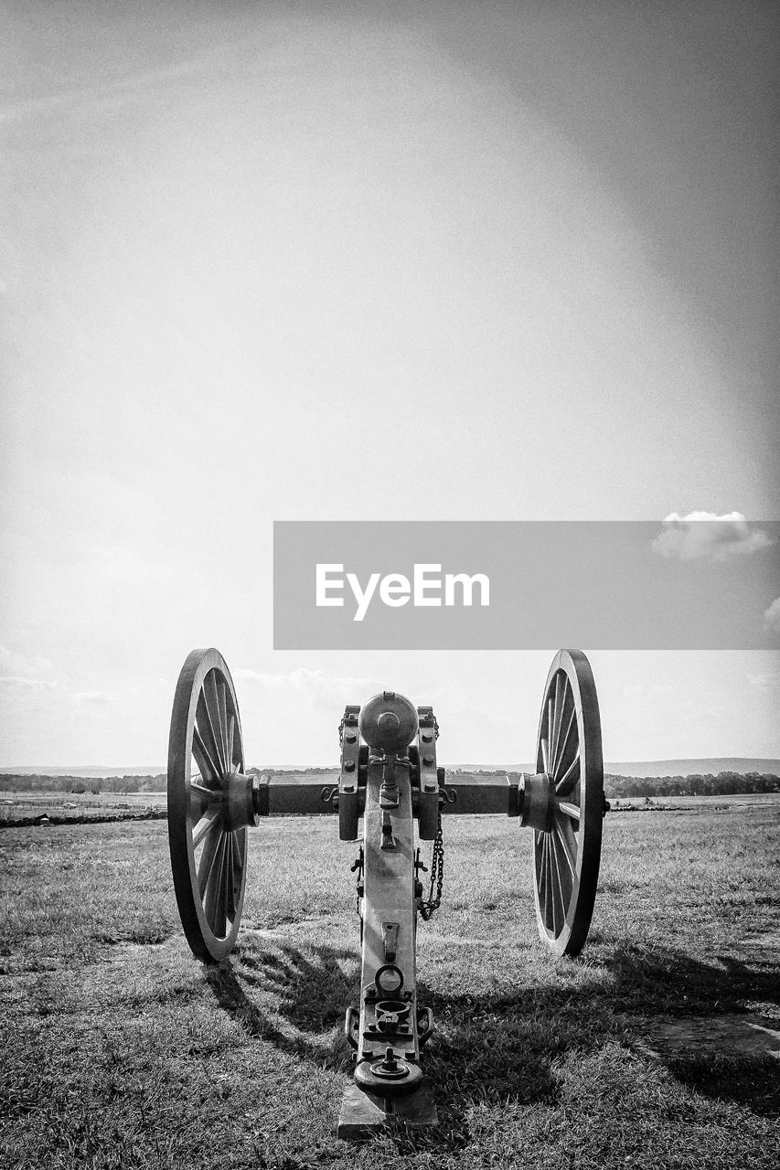 BICYCLES ON METAL FIELD