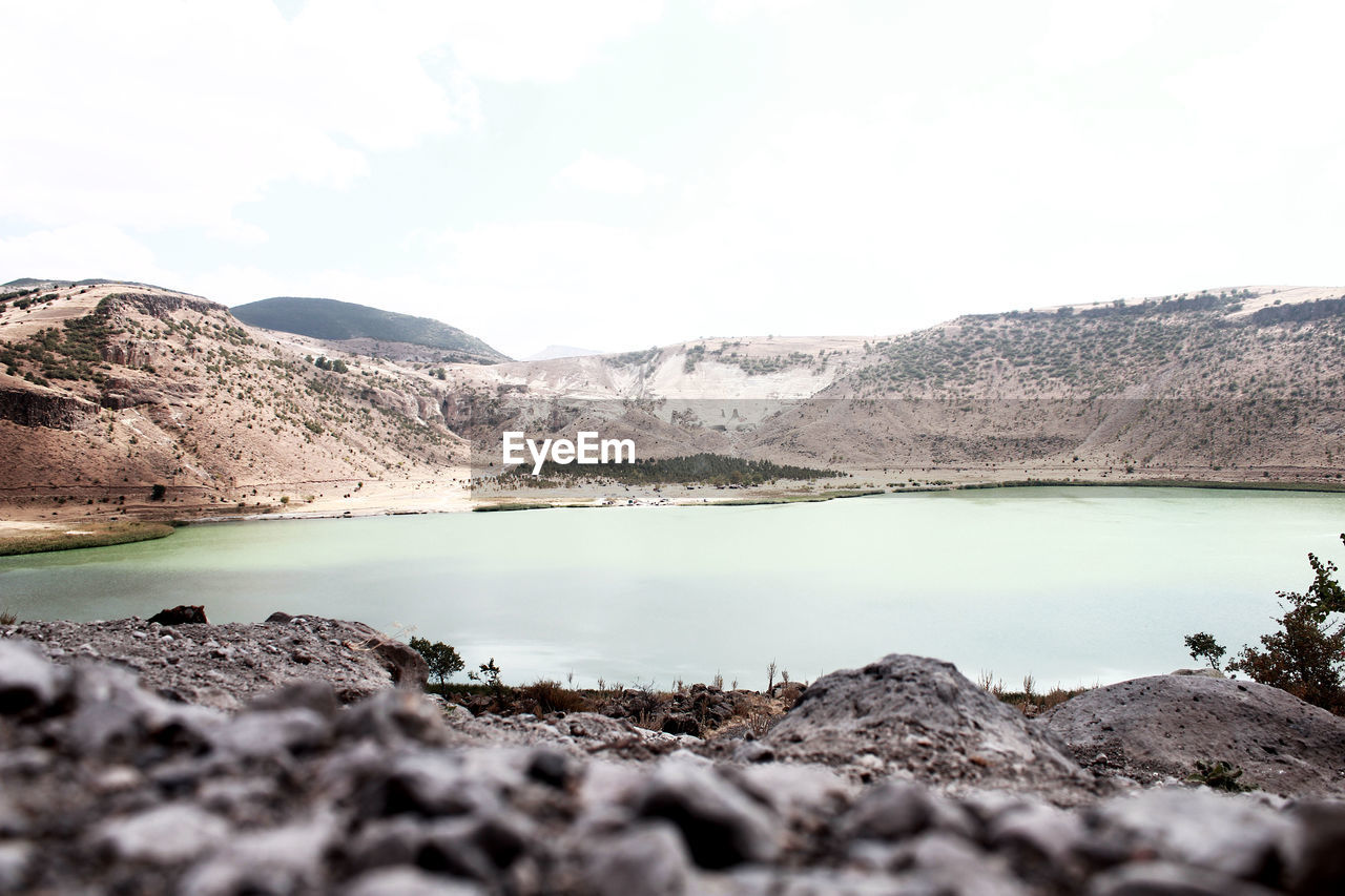 Lake with mountains