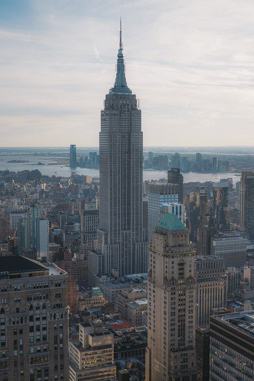 High angle view of cityscape