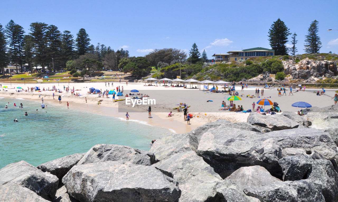 CROWD AT BEACH