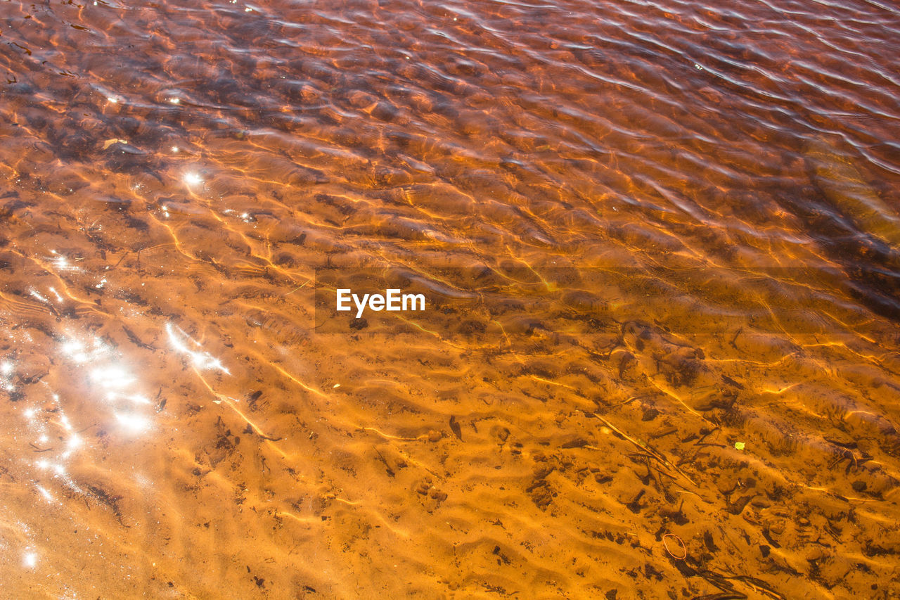 Full frame shot of shallow water