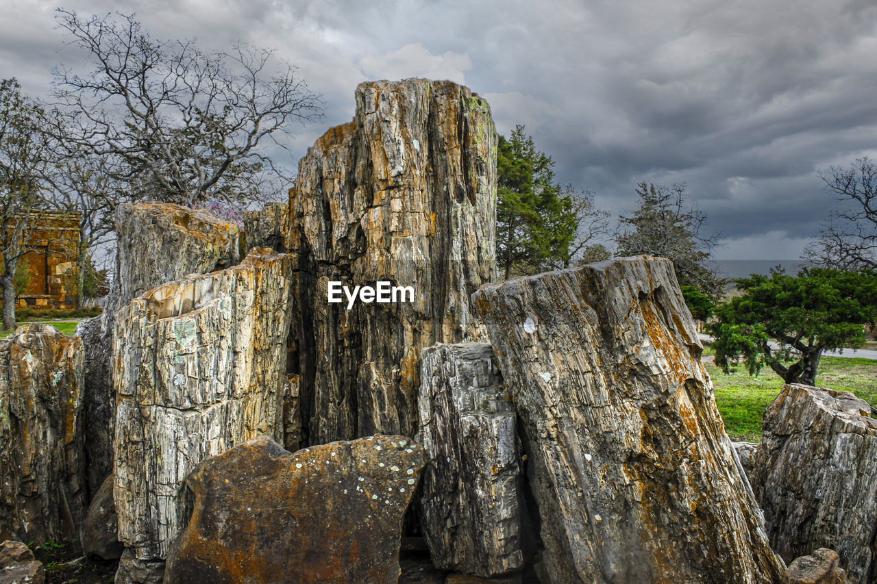 OLD RUIN AGAINST SKY