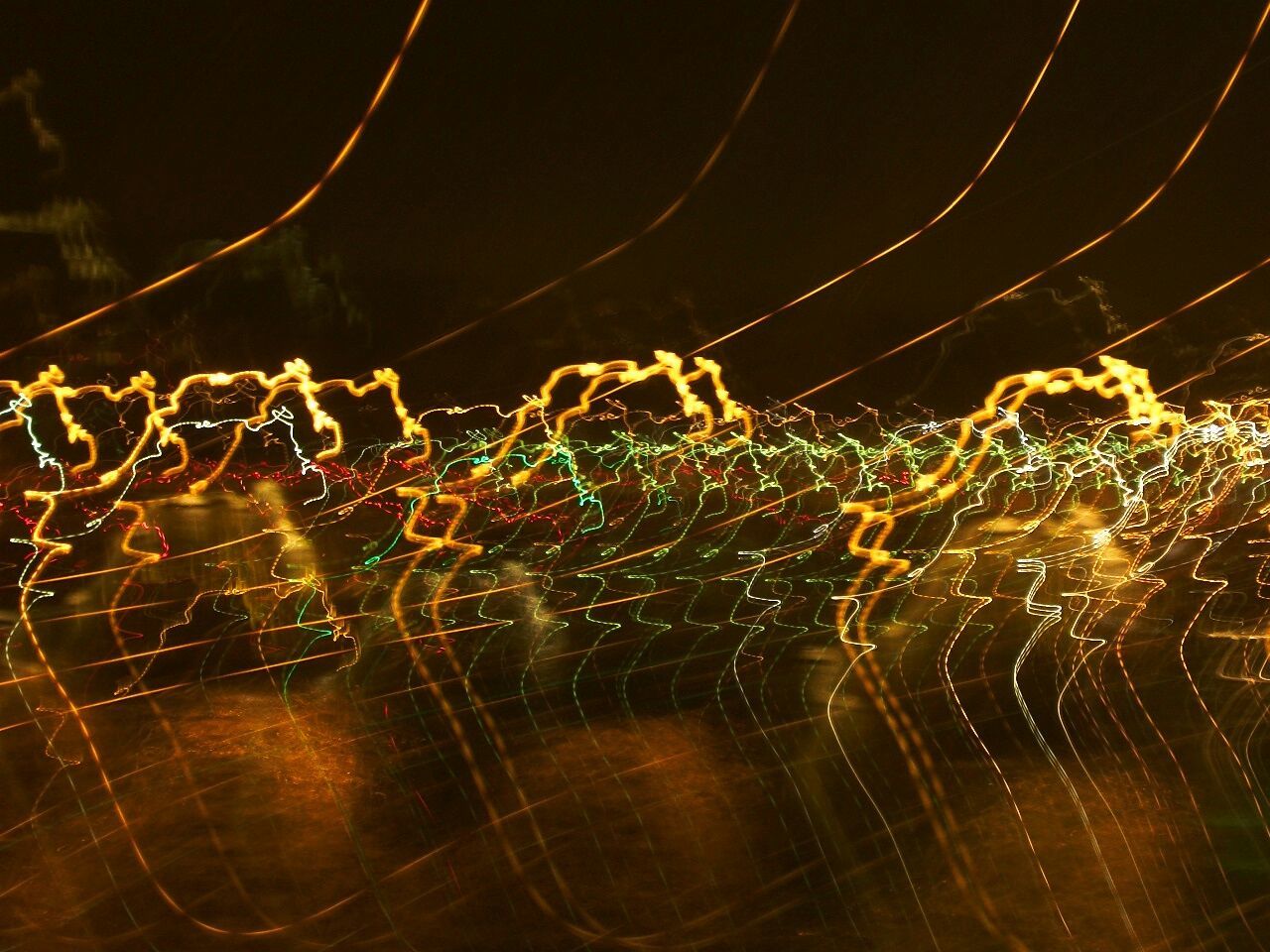 LIGHT TRAILS IN DARK DARK