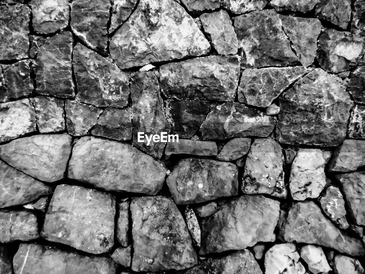 Full frame shot of cracked stone