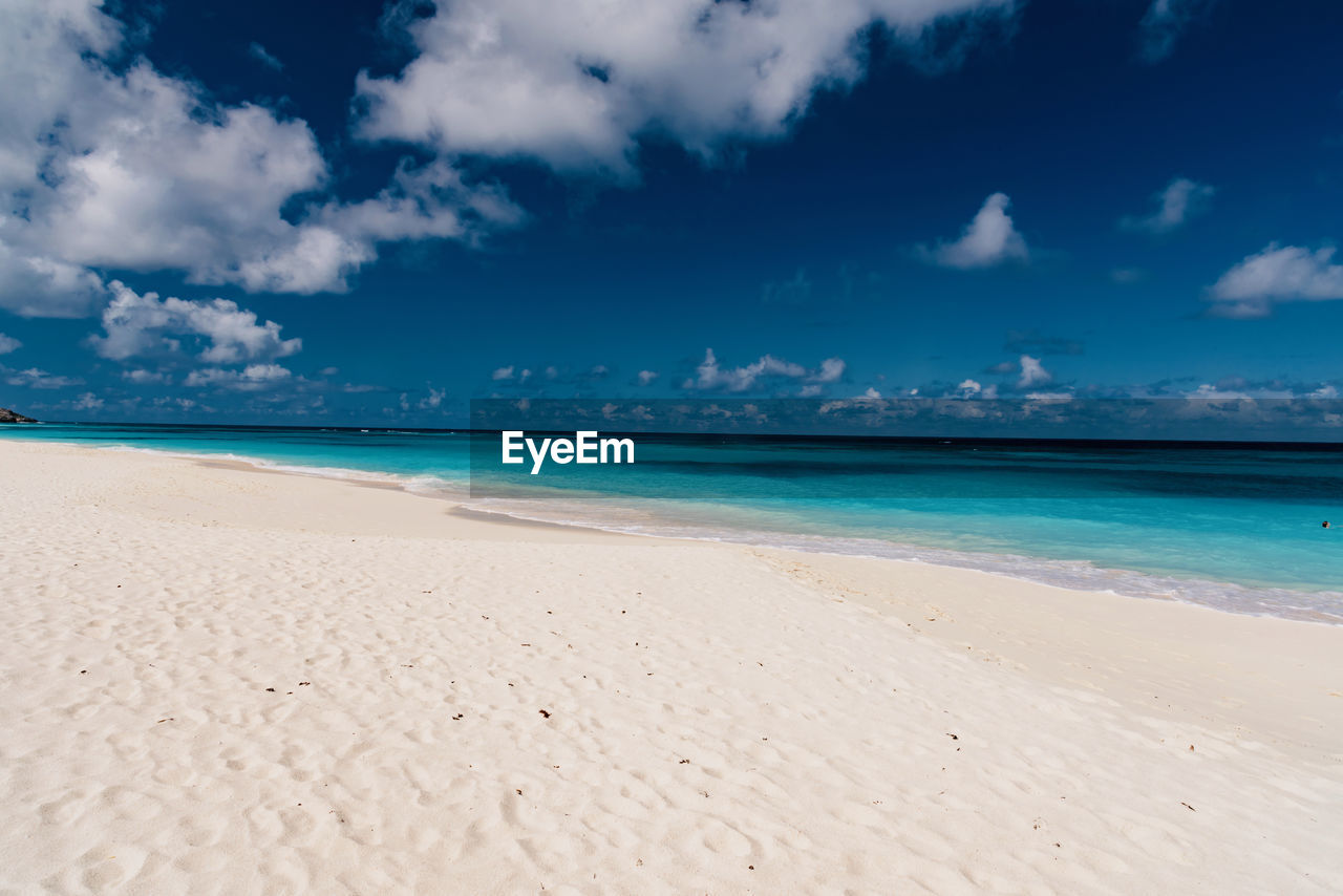 PANORAMIC VIEW OF BEACH AGAINST SKY