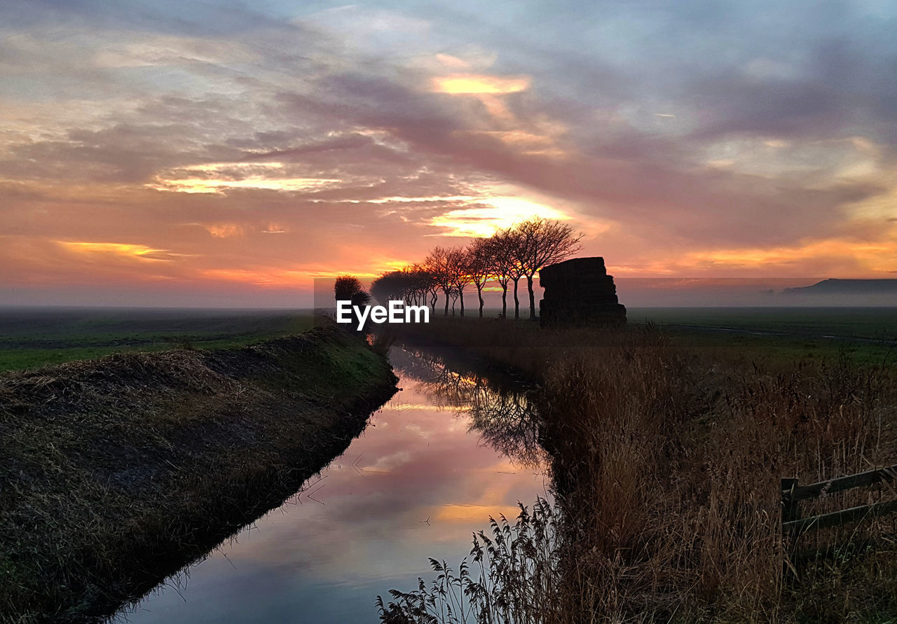 SCENIC VIEW OF SEA DURING SUNSET