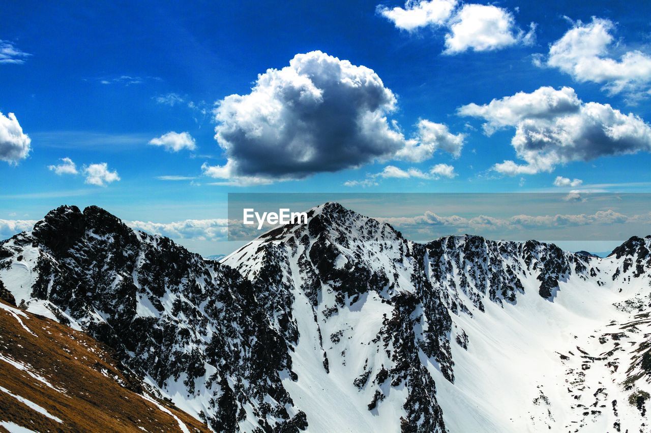 Grześ, Rakoń & Wołowiec. Polish Tatras during the end of winter. Mountain Winter Mountains Tatras Polish Tatra National Park Sky Snow Cloud - Sky Cold Temperature Winter Beauty In Nature Scenics - Nature Tranquility Tranquil Scene Snowcapped Mountain Nature Day Mountain Range Environment Non-urban Scene No People Landscape White Color Mountain Peak