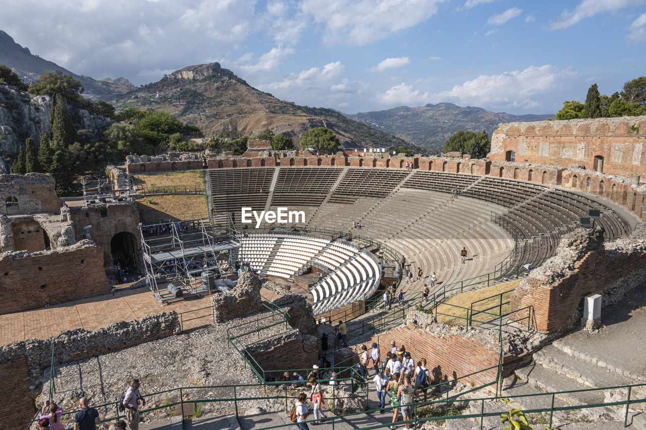 The famous greek theater of taormina