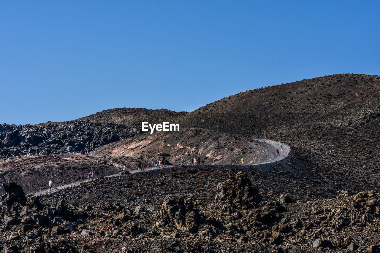 Scenic view of volcanic landscape