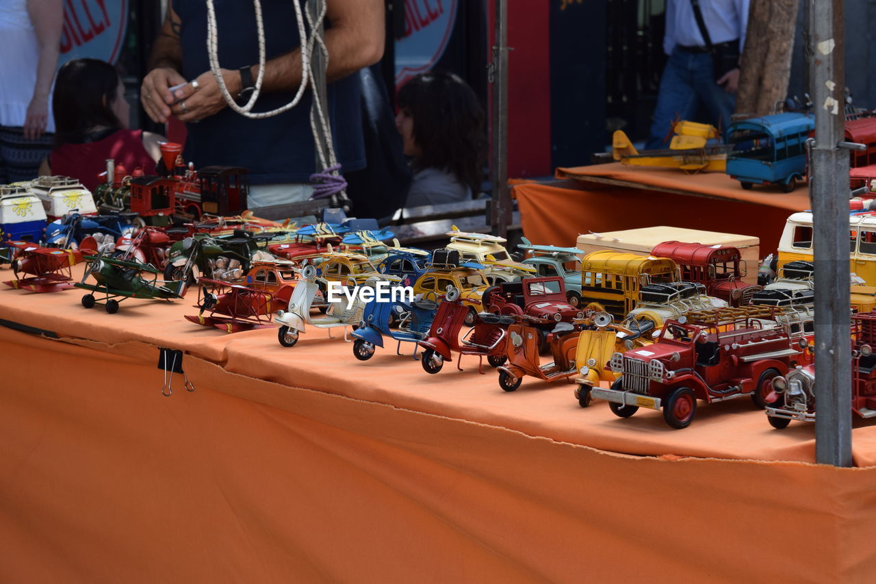 Toys on table for sale