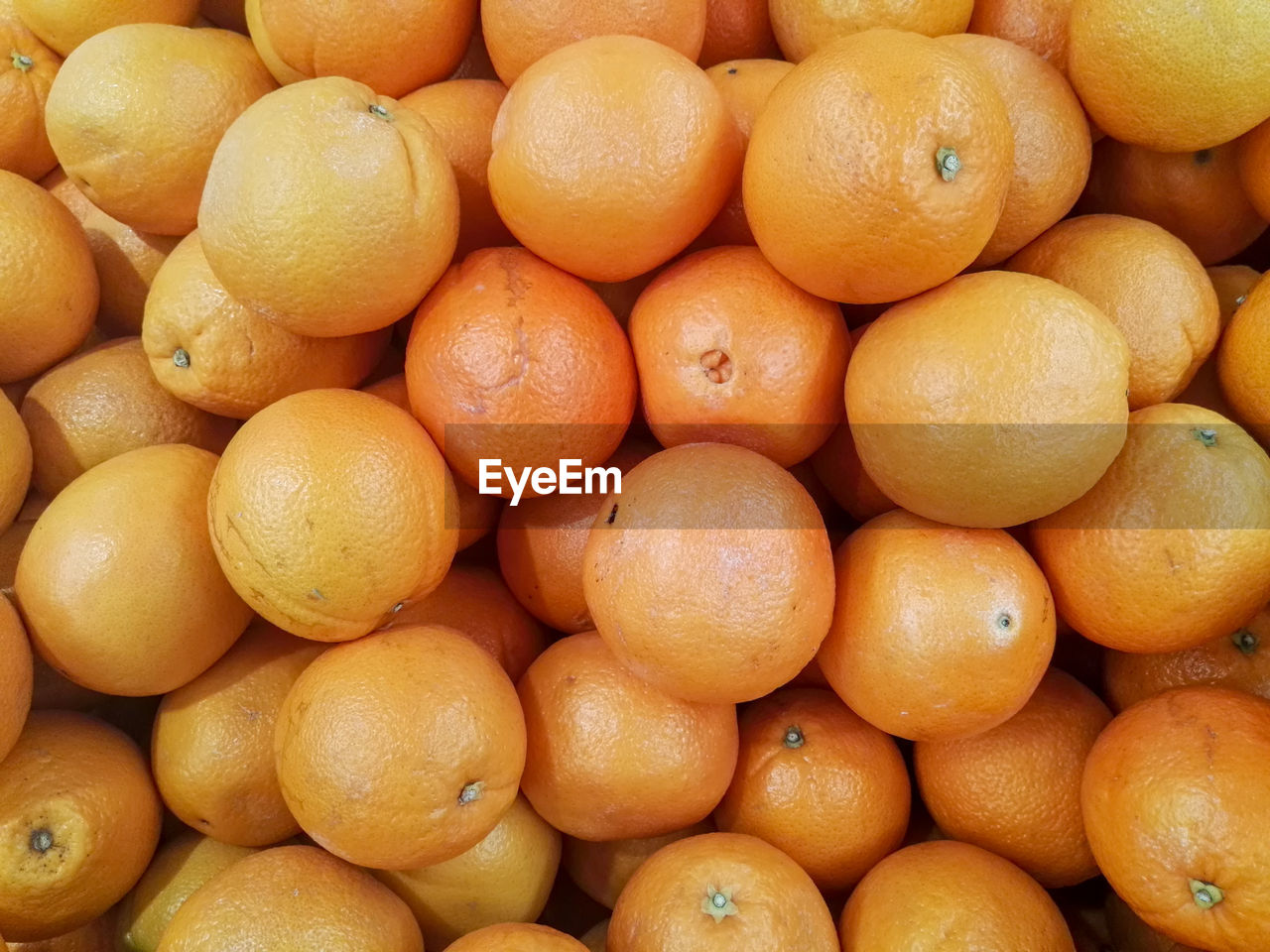 Group of tangerine in the supermarket.