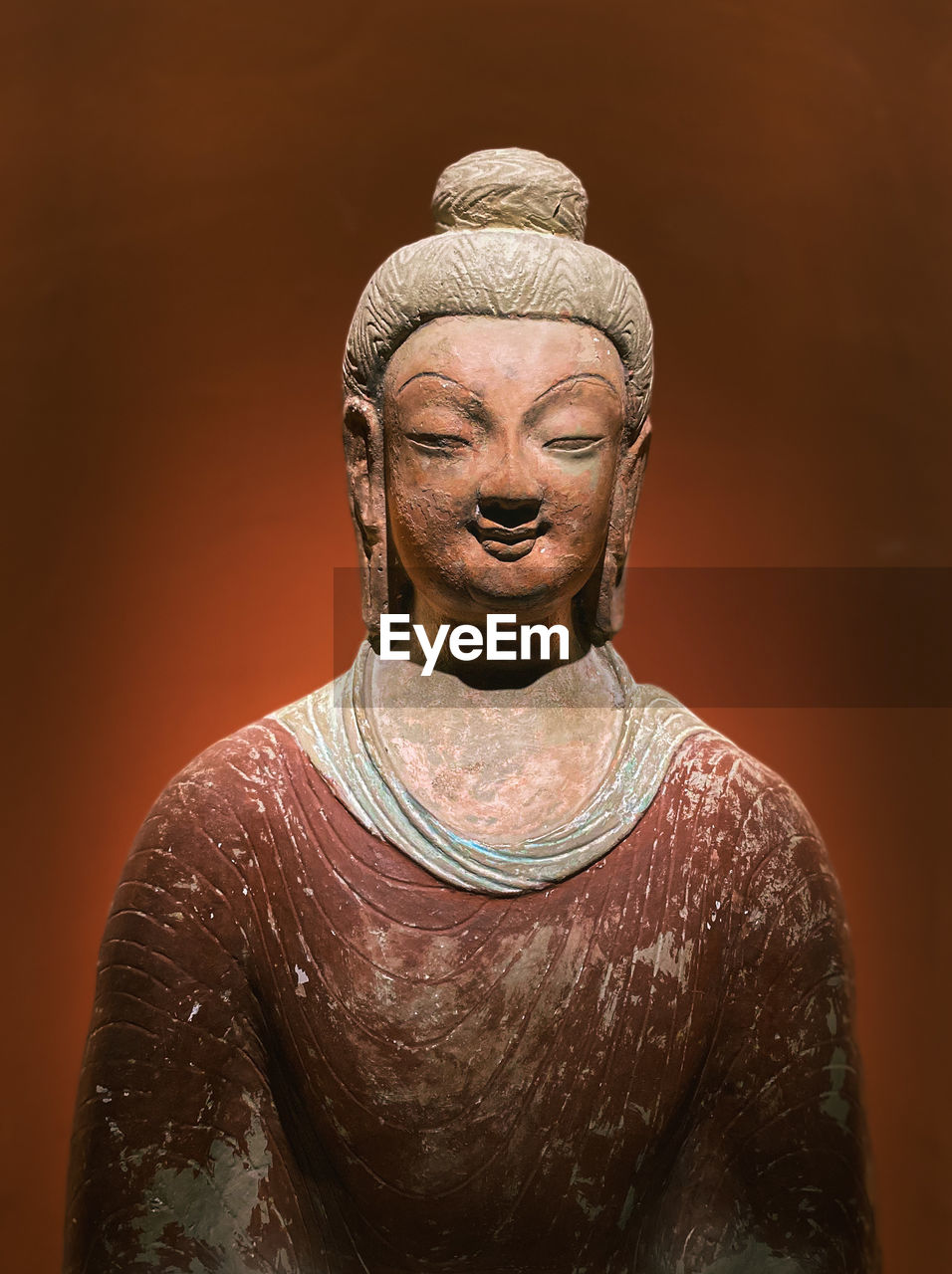 low angle view of statue against sky