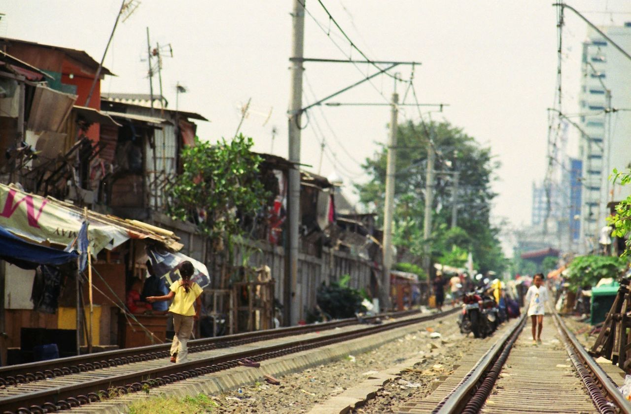 RAILROAD TRACKS IN CITY