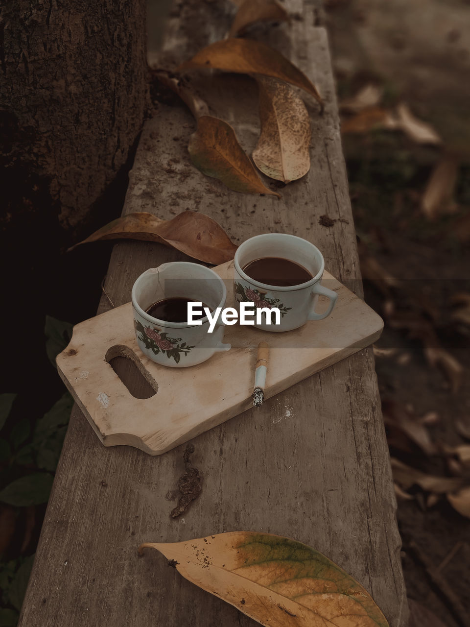 Close-up of coffee on table