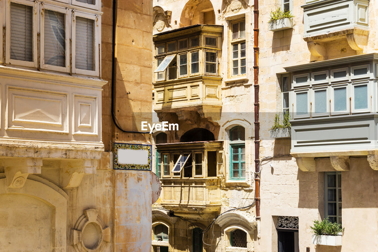 Full frame shot of old building in city