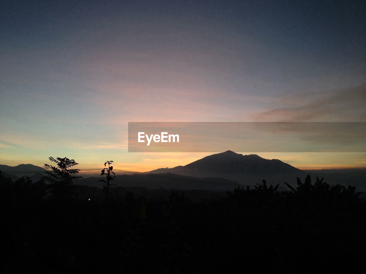 Mountains against sky during sunset