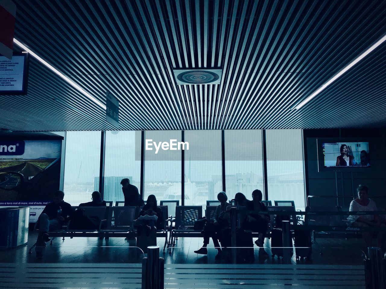 Group of people at airport