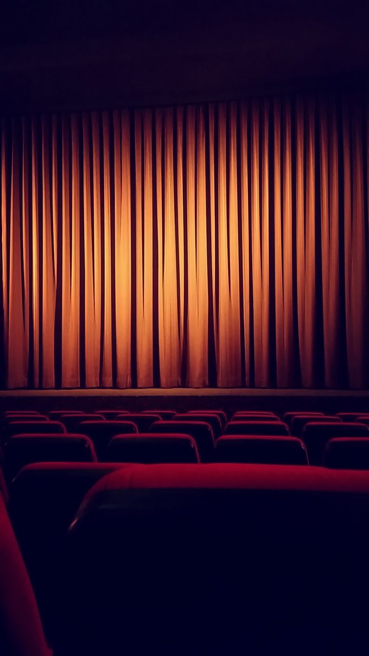 Empty seats in movie theater