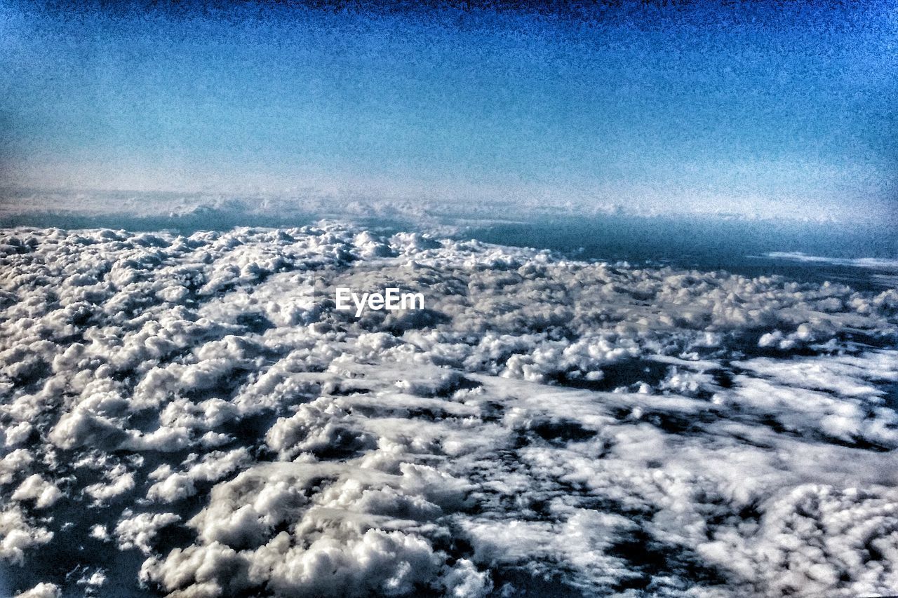 AERIAL VIEW OF CLOUDY SKY