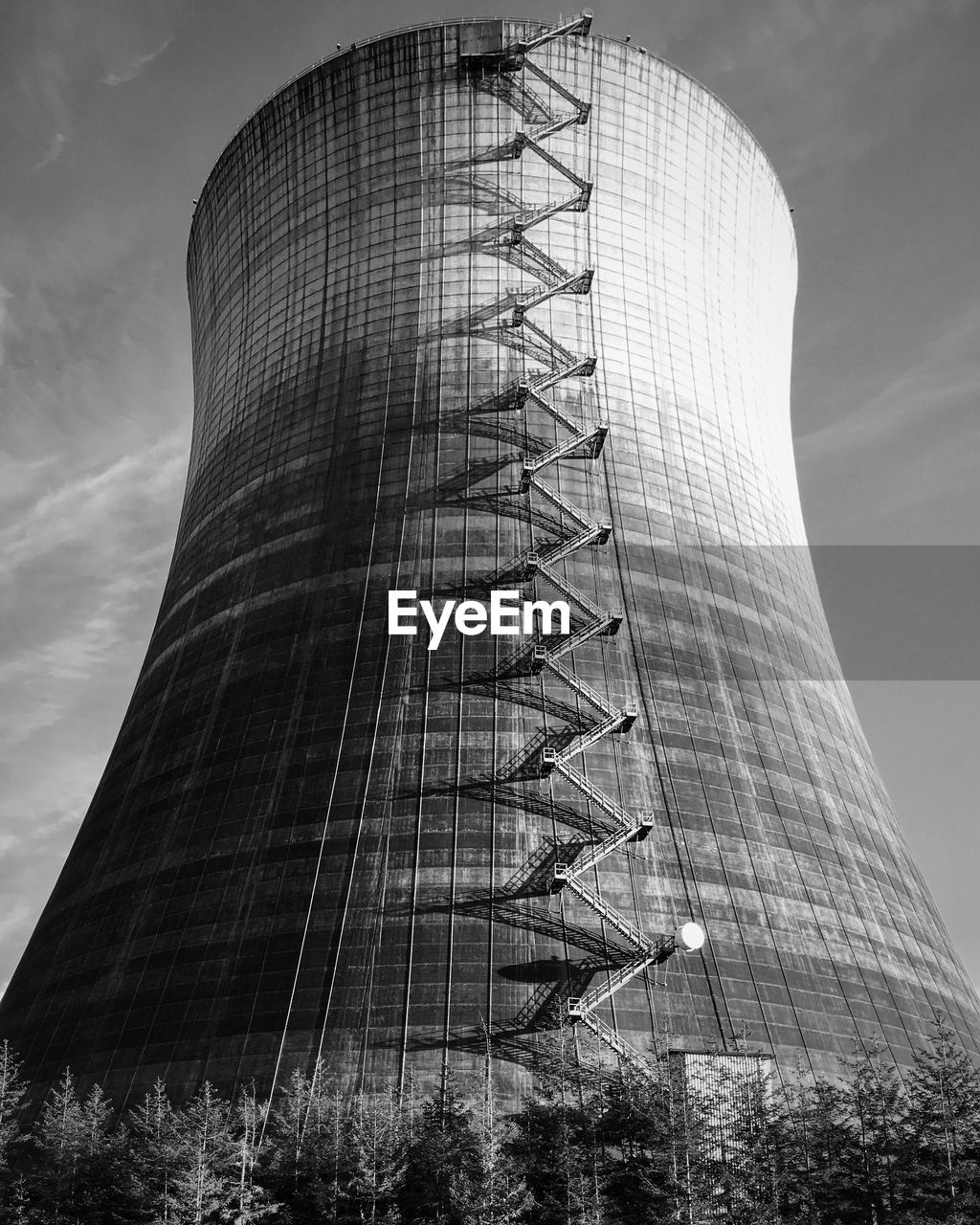 Low angle view of water tower against the sky