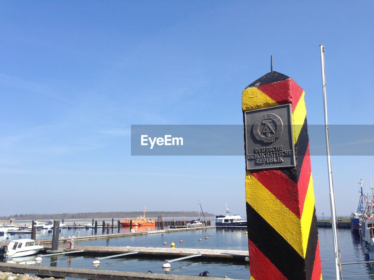 VIEW OF FLAGS ON SHIP