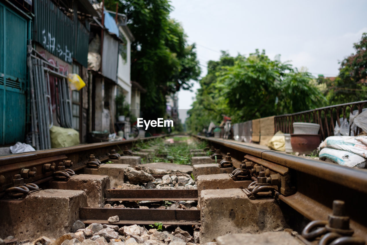 TRAIN ON RAILROAD TRACK