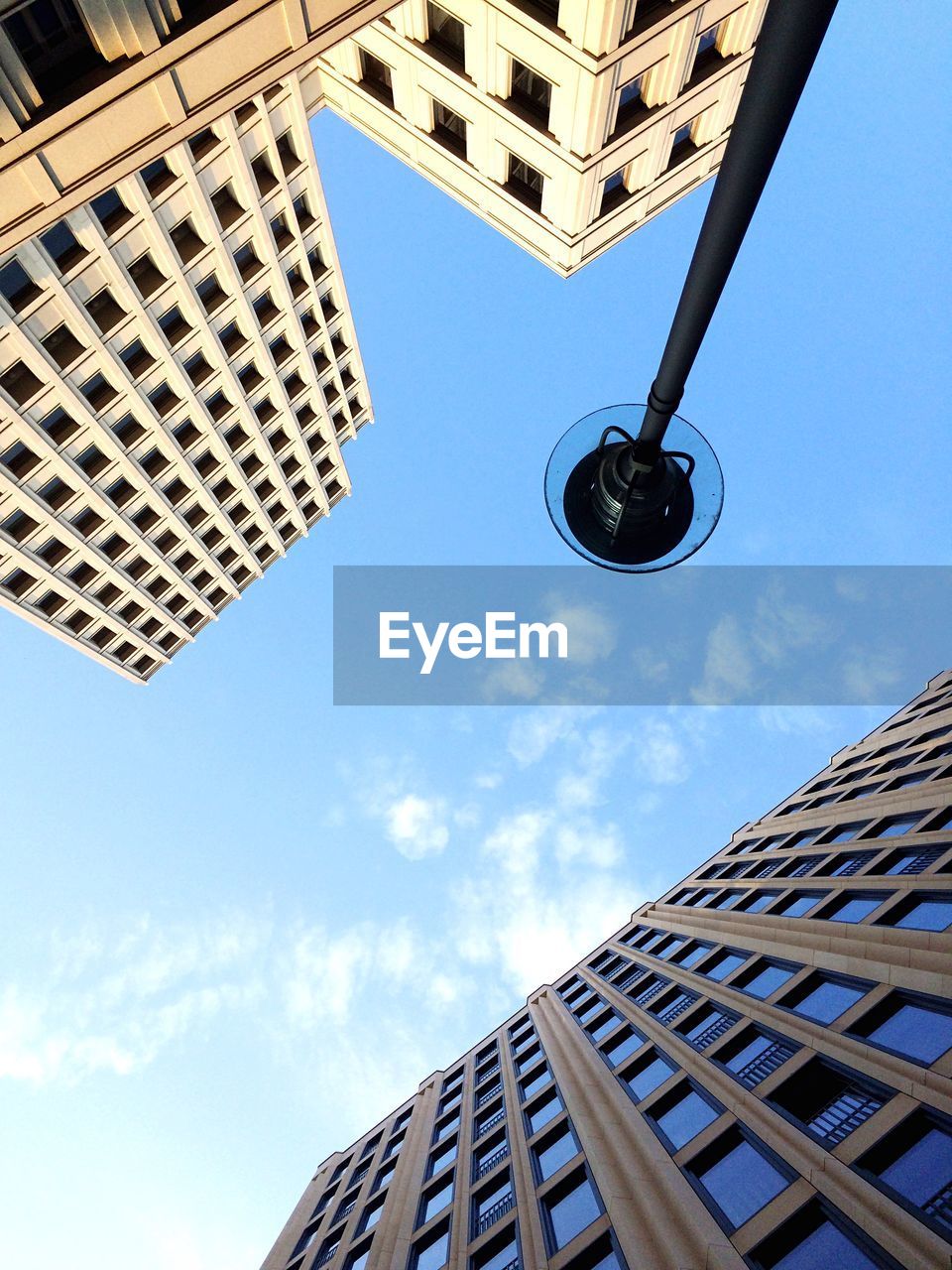 Low angle view of tall buildings against the sky