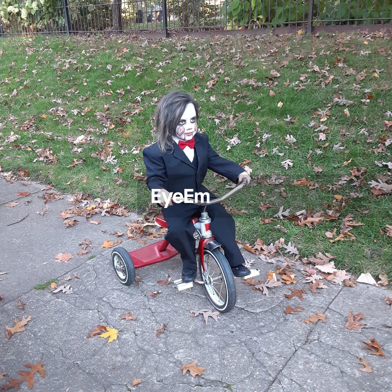 MAN RIDING BICYCLE ON STREET