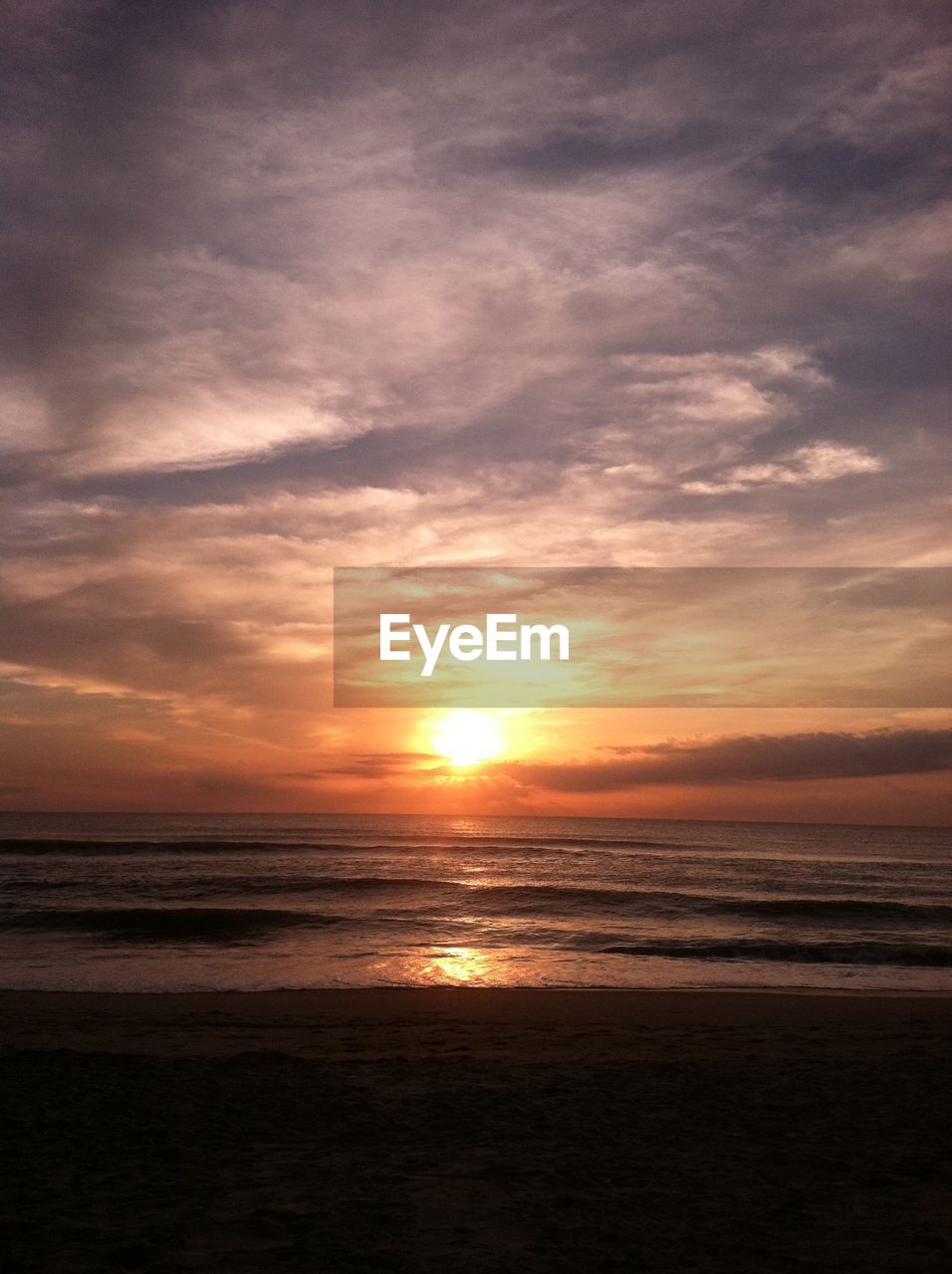 SCENIC VIEW OF BEACH DURING SUNSET