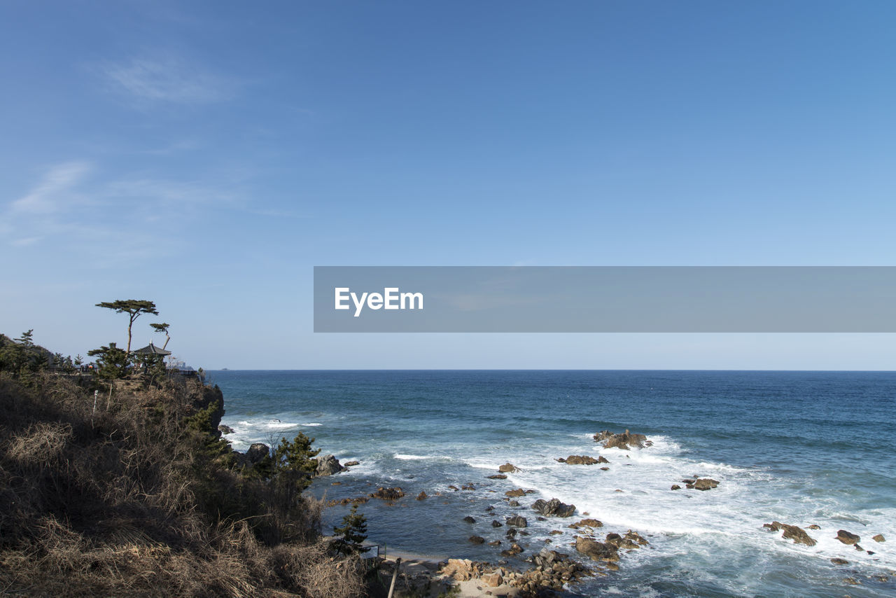 Scenic view of sea against sky