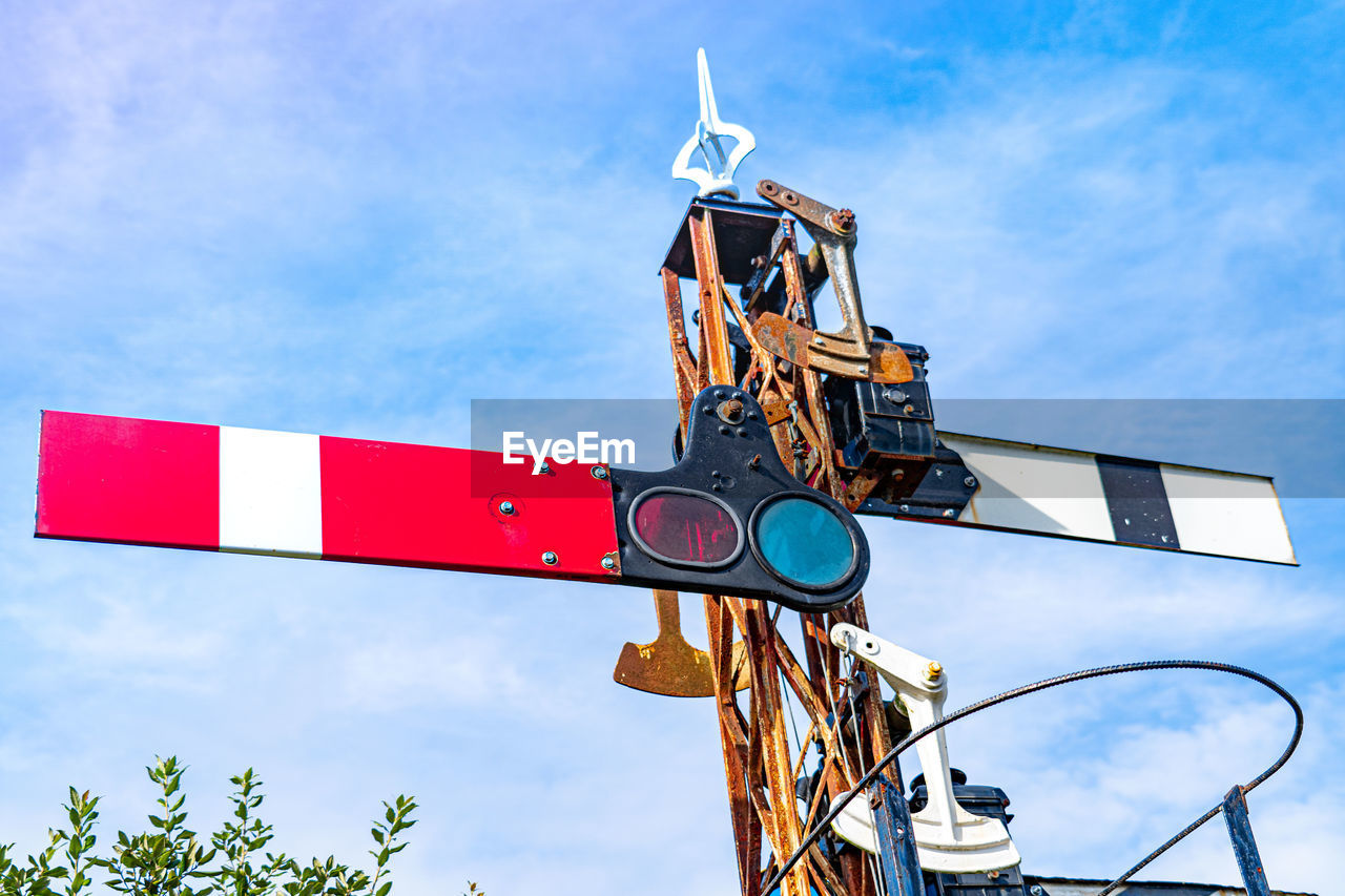 Old style drop railway signals  steam railways 