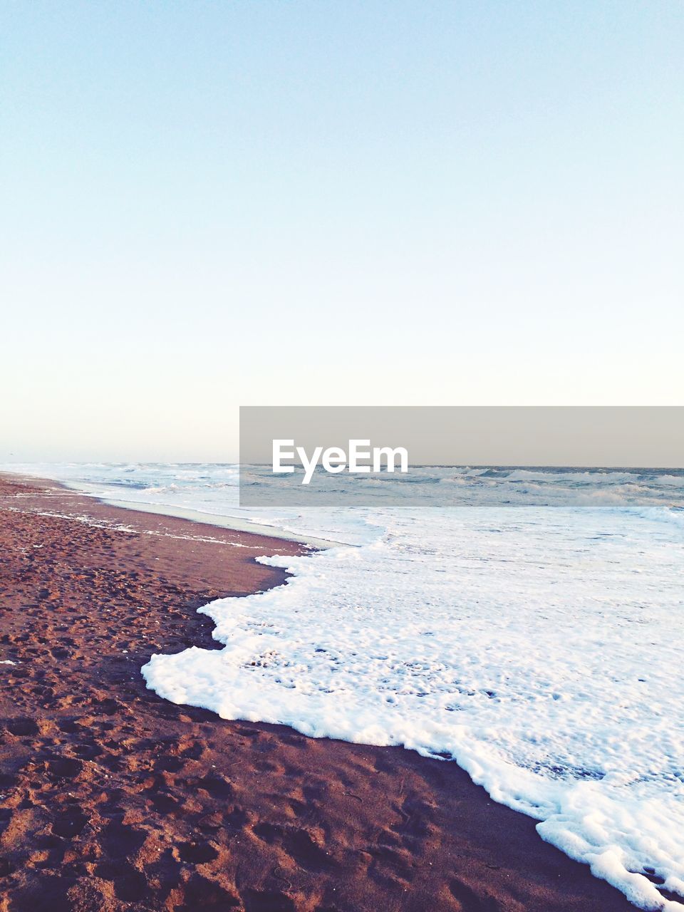 View of scenic sandy beach