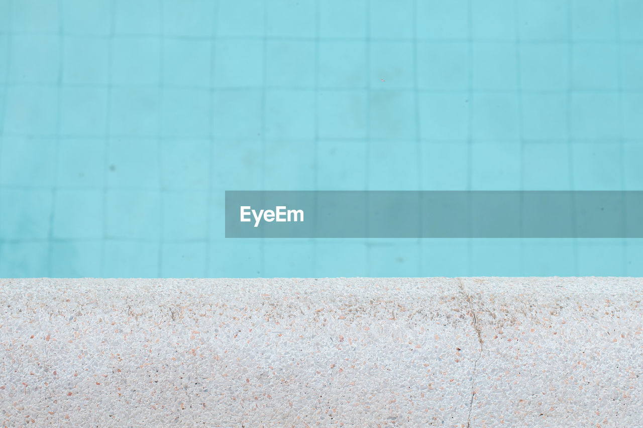 swimming pool, tile, blue, floor, azure, flooring, no people, pattern, wall - building feature, poolside, water, backgrounds, day, turquoise, full frame, green, nature, textured, architecture, tiled floor, built structure, close-up, copy space, turquoise colored, outdoors, aqua, line, wall