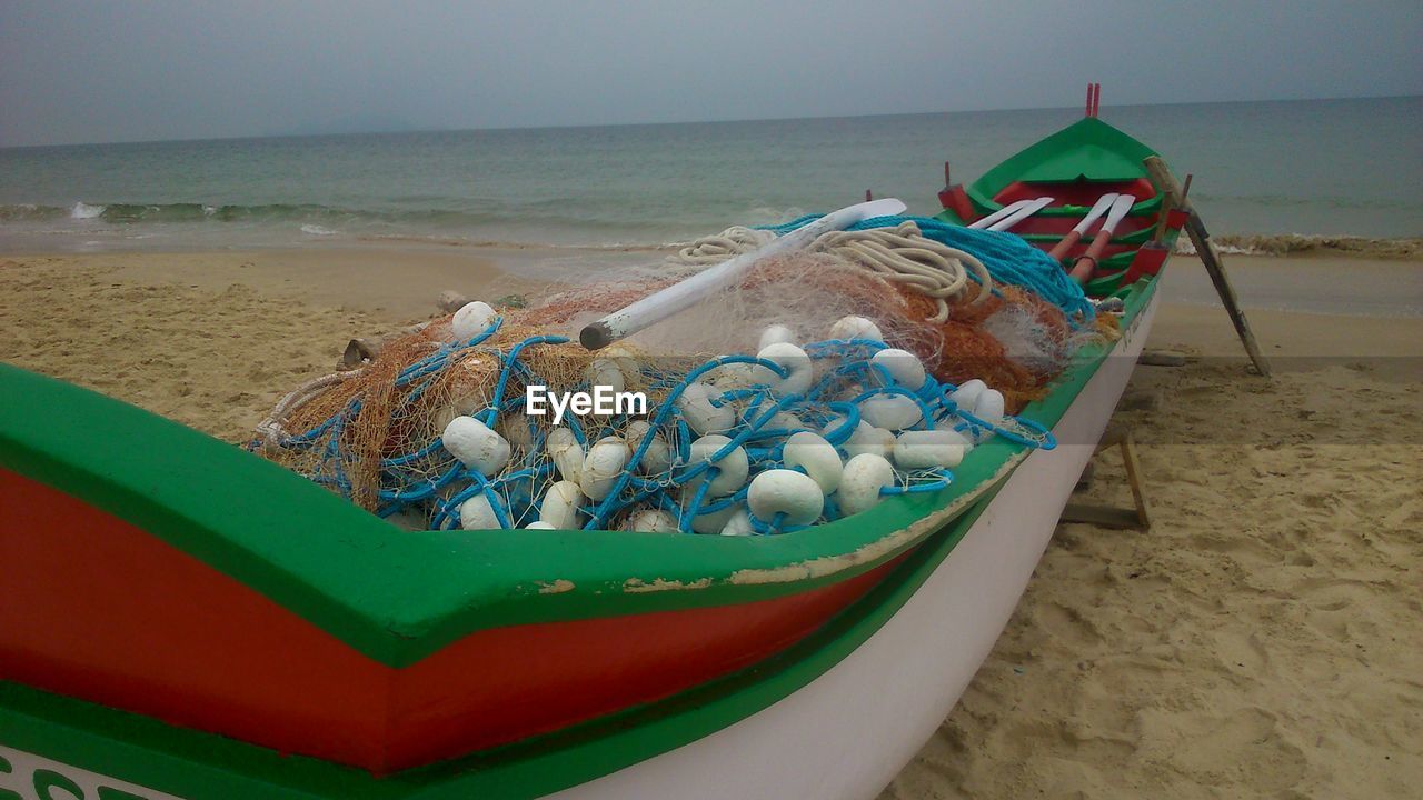 Panoramic view of beach against sky