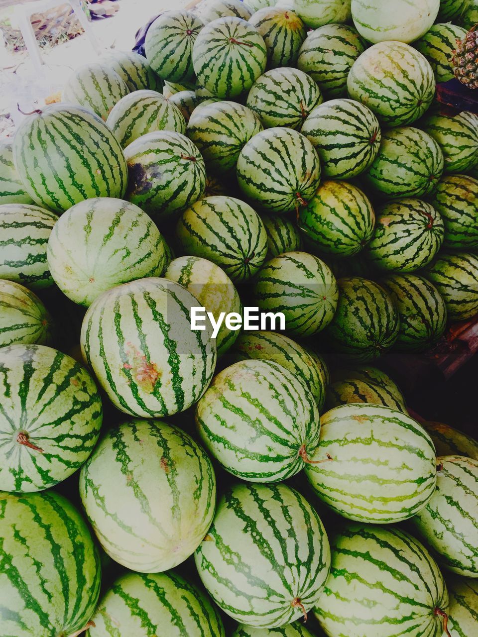 Watermelons for sale at market