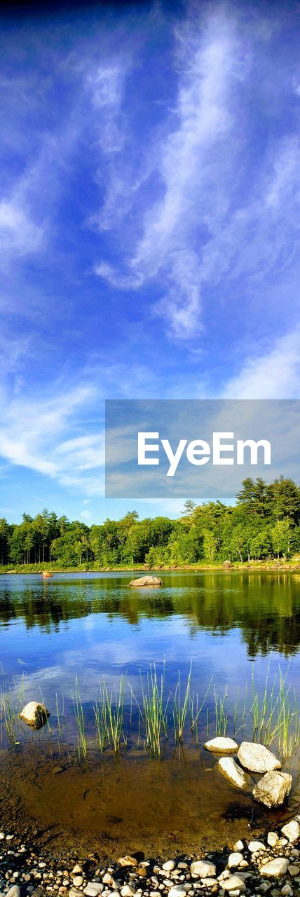 VIEW OF LAKE AGAINST SKY