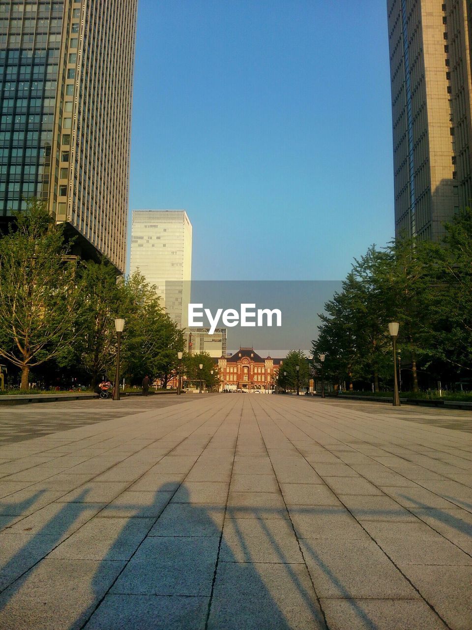 VIEW OF BUILDINGS AGAINST CLEAR SKY