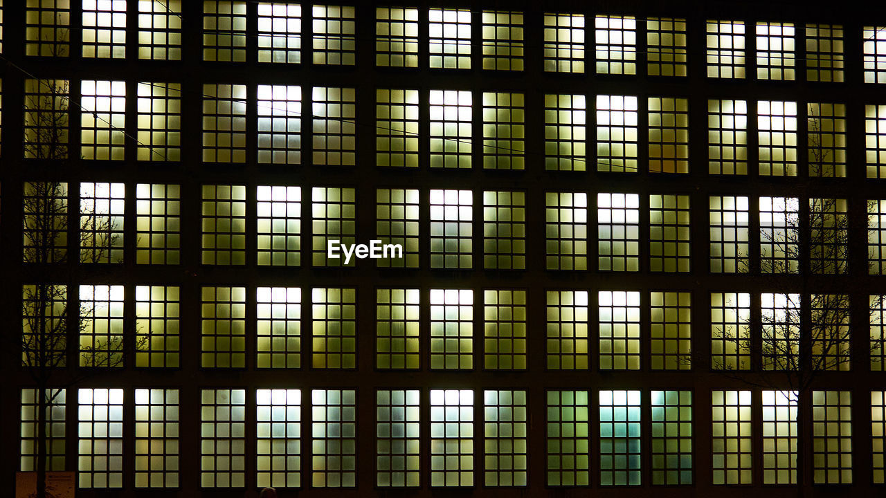 Full frame shot of windows
