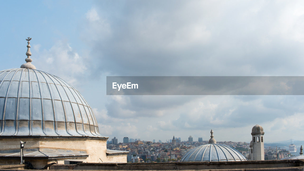 dome, architecture, built structure, building exterior, sky, cloud, landmark, travel destinations, city, travel, religion, place of worship, nature, belief, tourism, building, spirituality, no people, outdoors, cityscape, day, tower