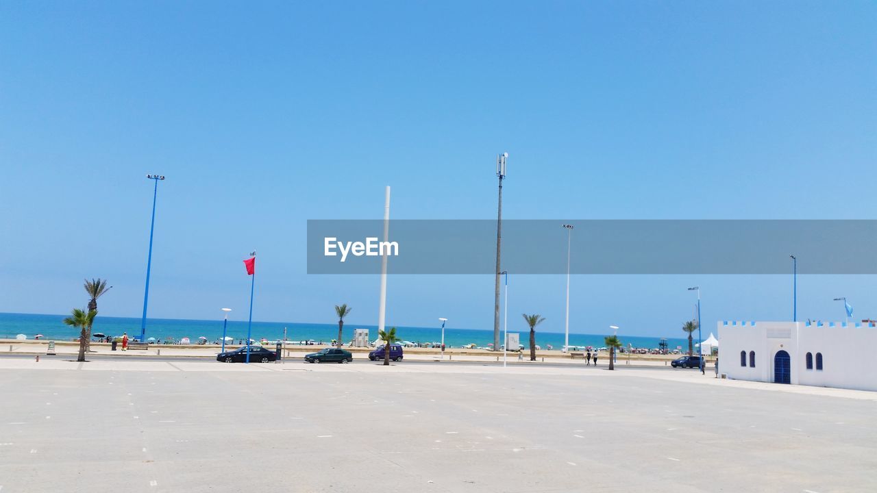 VIEW OF SEA AGAINST CLEAR BLUE SKY