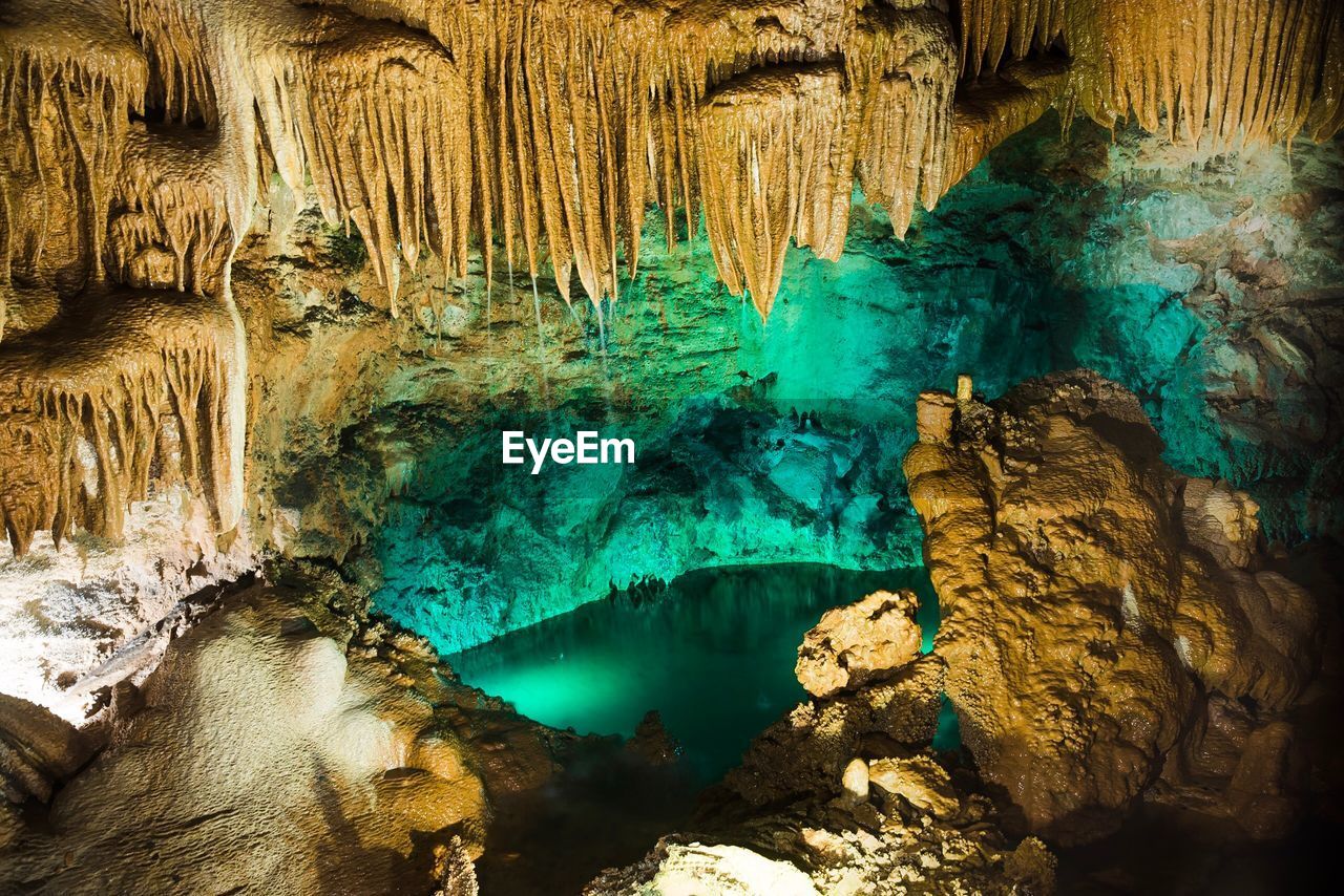 Panoramic view of cave