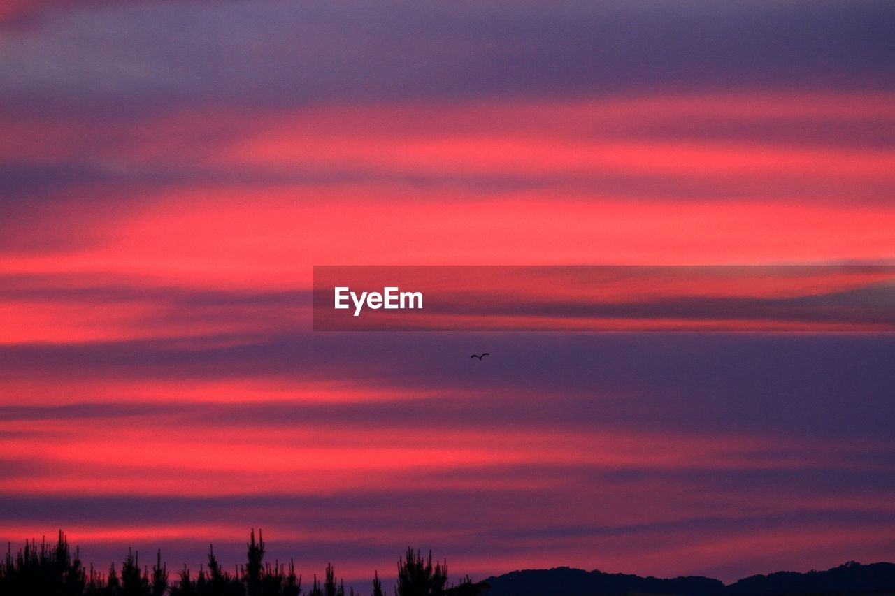 Scenic view of sky at sunset