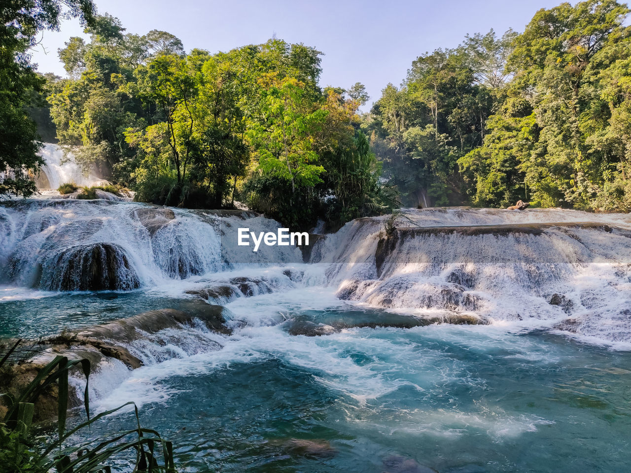 Mexican jungle waterfall